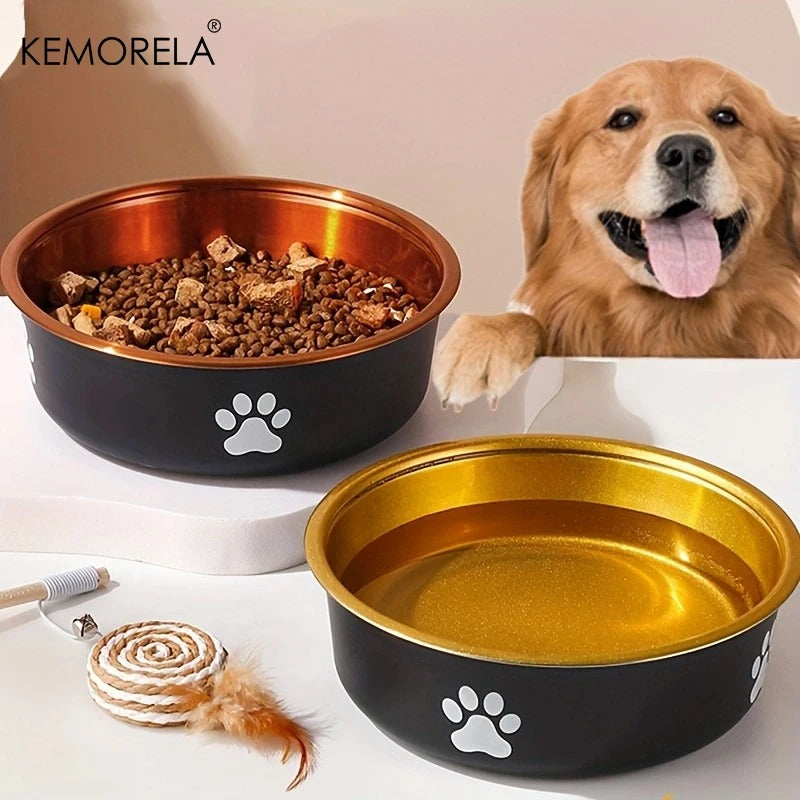 Anti slip Paw Print Dog Bowl