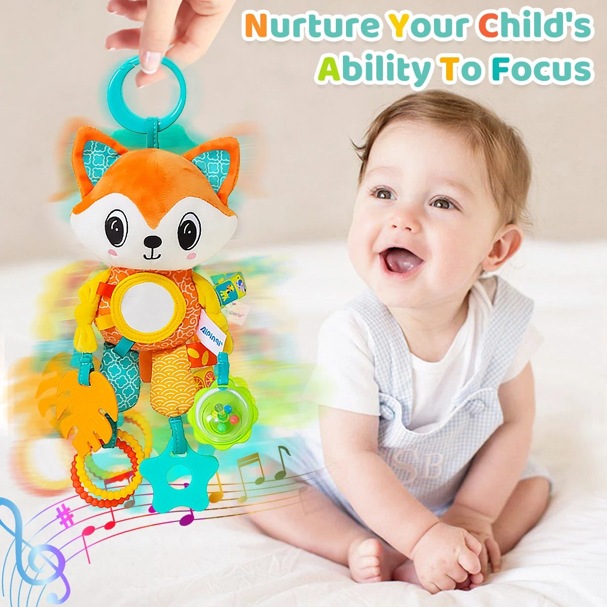 Baby sensory stroller toy