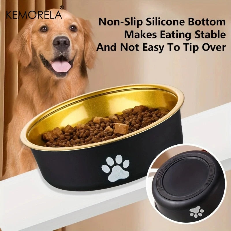 Anti slip Paw Print Dog Bowl