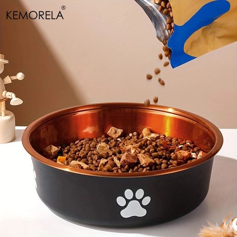 Anti slip Paw Print Dog Bowl