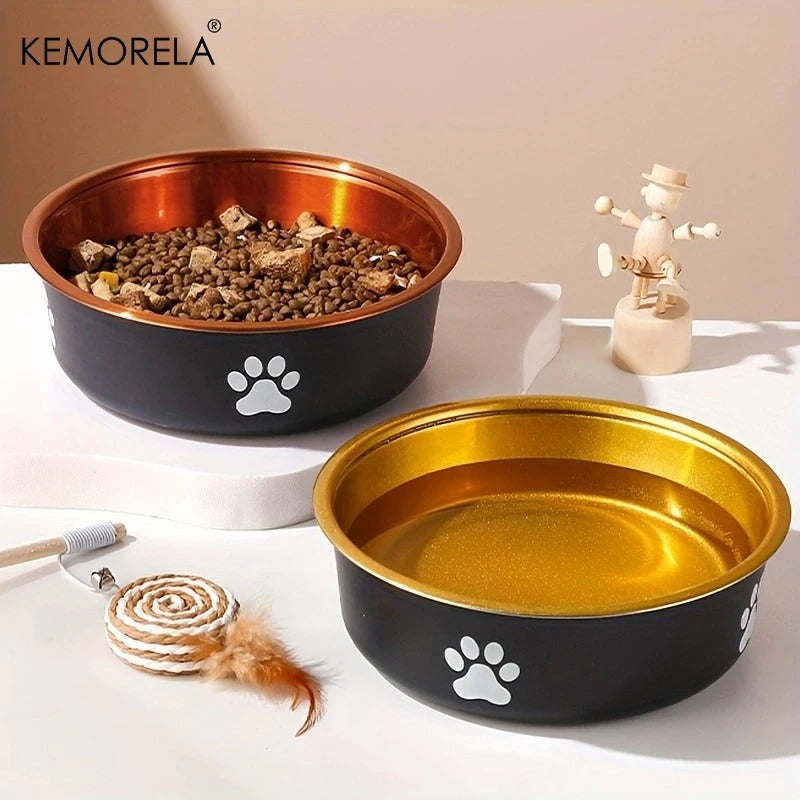 Anti slip Paw Print Dog Bowl