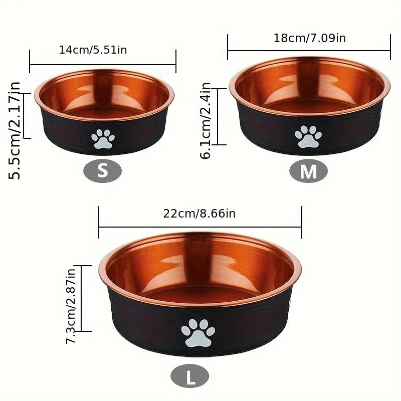 Anti slip Paw Print Dog Bowl
