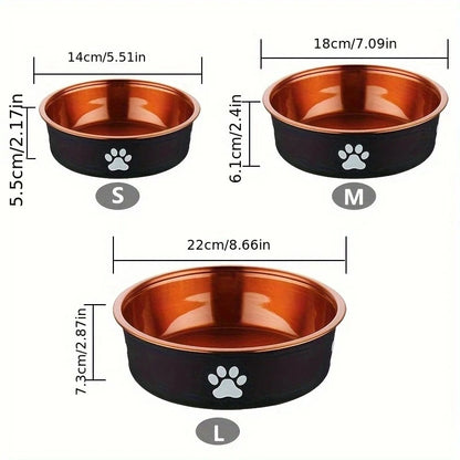 Anti slip Paw Print Dog Bowl